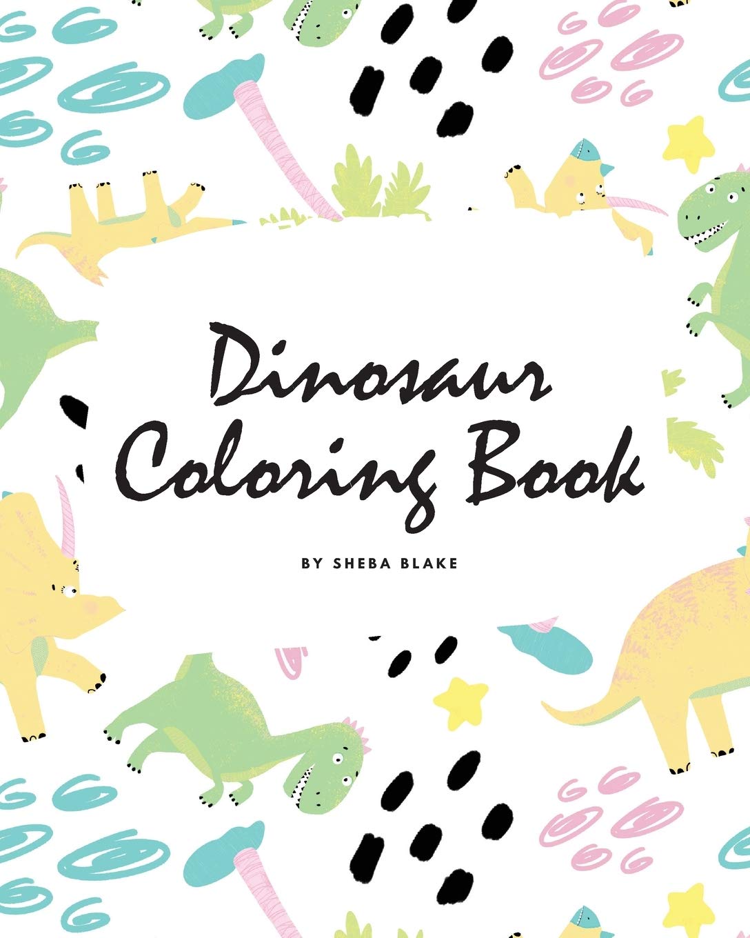 Dinosaur Coloring Book for Children (8x10 Coloring Book / Activity Book) Tiptoi & Games