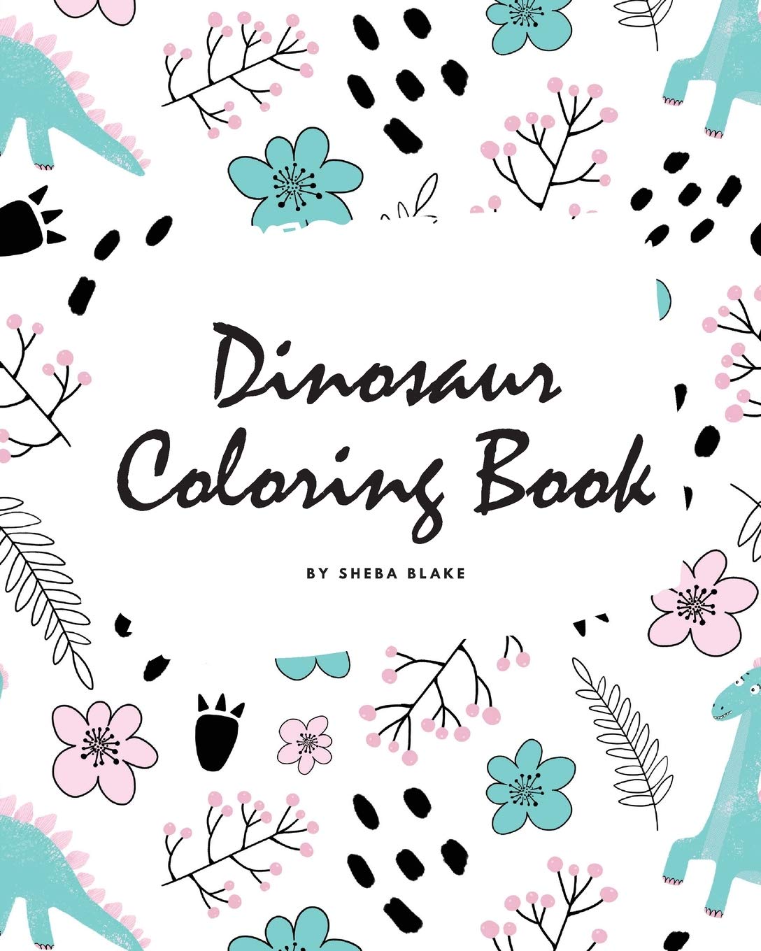 Dinosaur Coloring Book for Children (8x10 Coloring Book / Activity Book) Tiptoi & Games