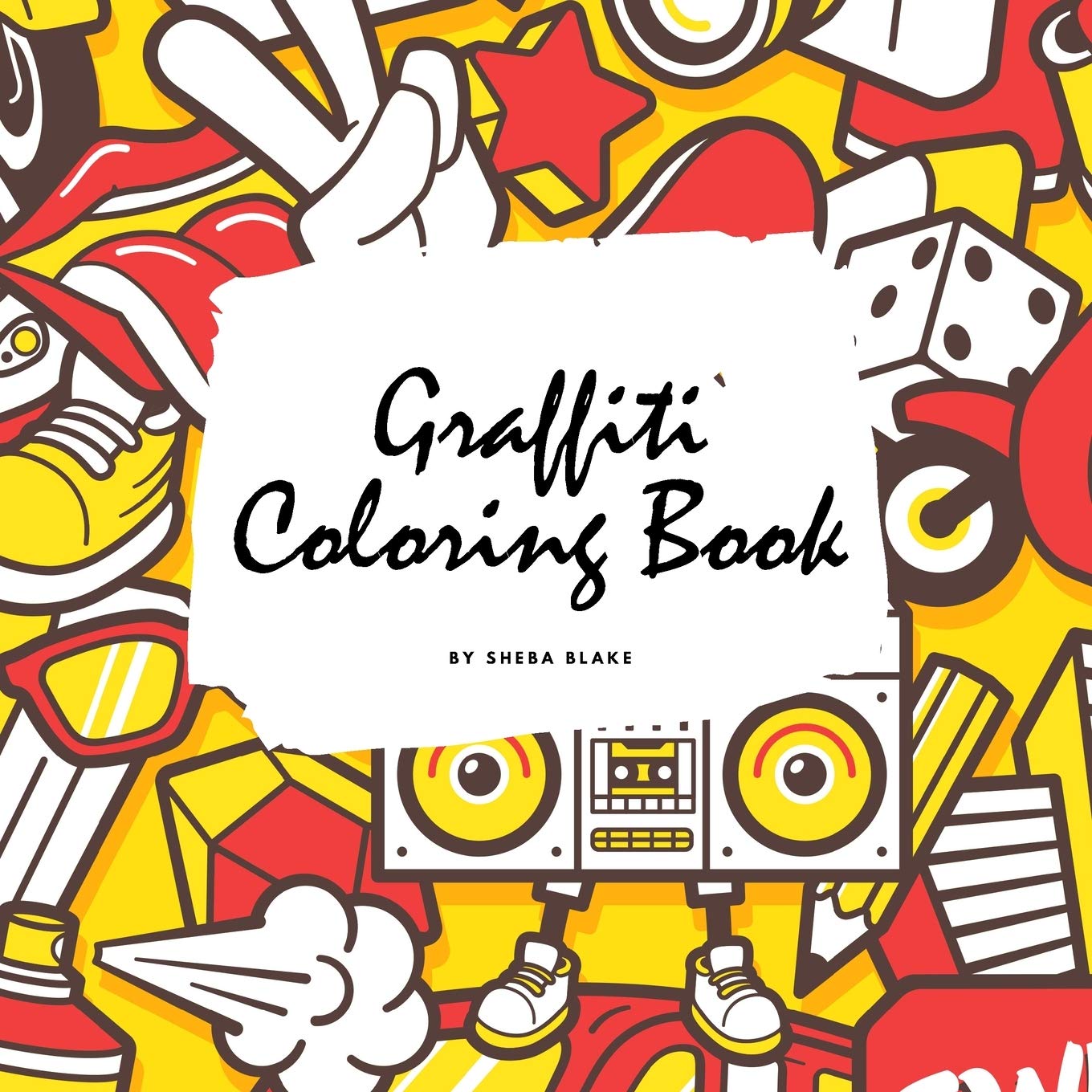 Graffiti Coloring Book for Children (8.5x8.5 Coloring Book / Activity Book) Tiptoi & Games