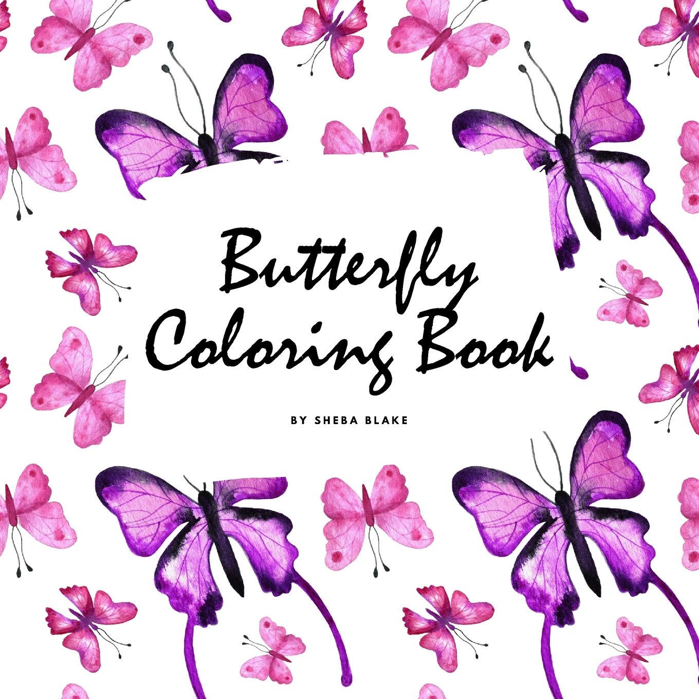Butterfly Coloring Book for Children (8.5x8.5 Coloring Book / Activity Book) Tiptoi & Games