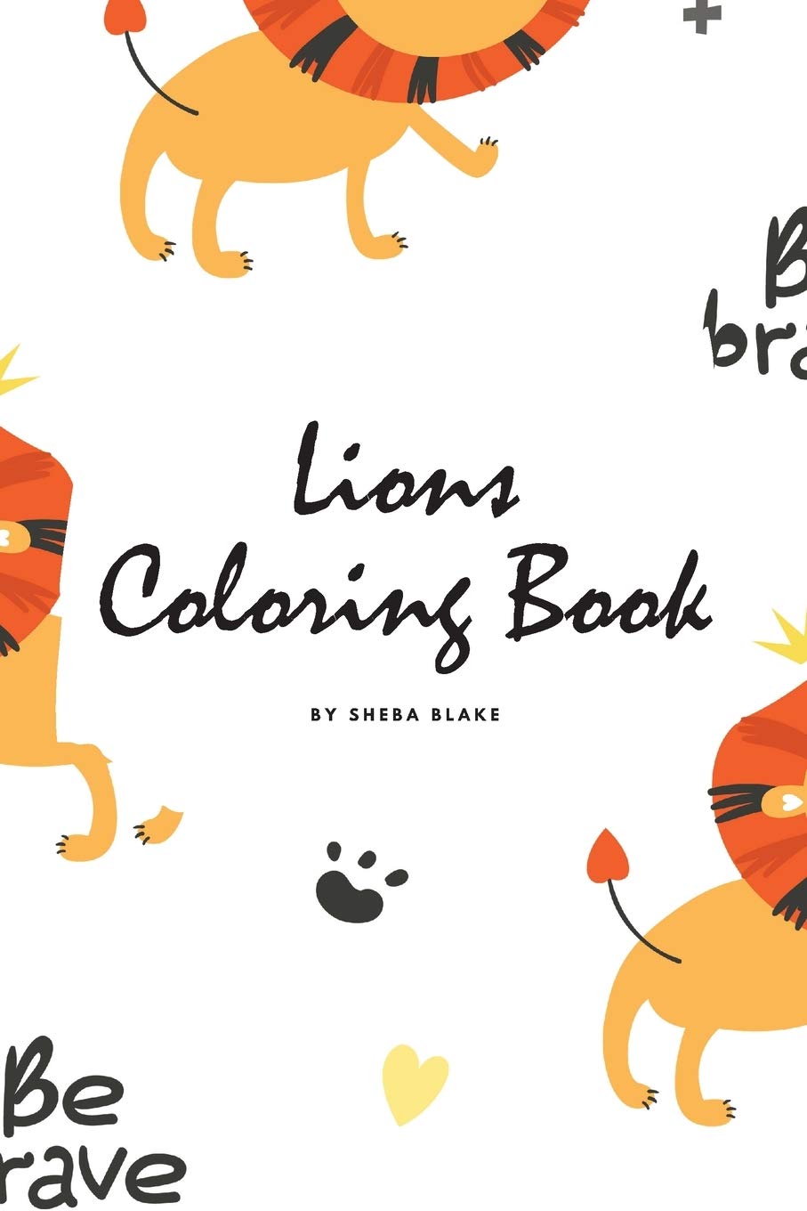 Lions Coloring Book for Children (6x9 Coloring Book / Activity Book) Tiptoi & Games