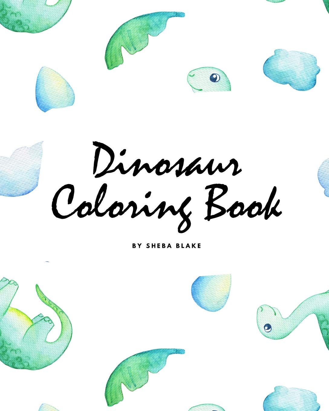 Dinosaur Coloring Book for Children (8x10 Coloring Book / Activity Book) Tiptoi & Games