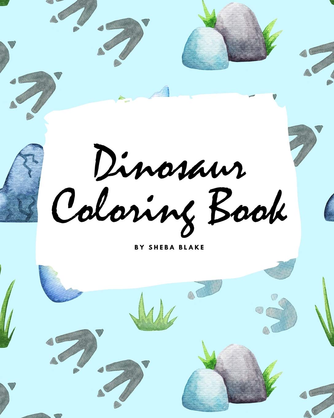 Dinosaur Coloring Book for Children (8x10 Coloring Book / Activity Book) Tiptoi & Games