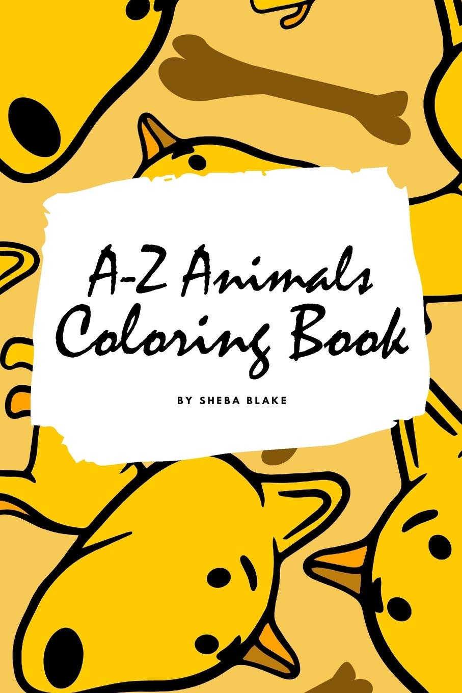 A-Z Animals Coloring Book for Children (6x9 Coloring Book / Activity Book) Tiptoi & Games