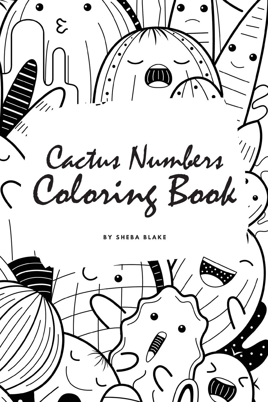 Cactus Numbers Coloring Book for Children (6x9 Coloring Book / Activity Book) Tiptoi & Games