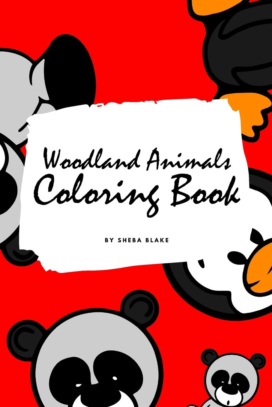Woodland Animals Coloring Book for Children (6x9 Coloring Book / Activity Book) Tiptoi & Games