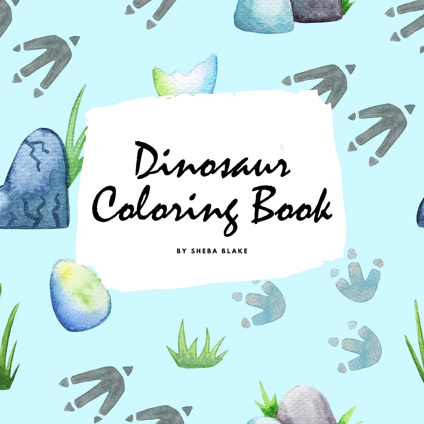 Dinosaur Coloring Book for Children (8.5x8.5 Coloring Book / Activity Book) Tiptoi & Games