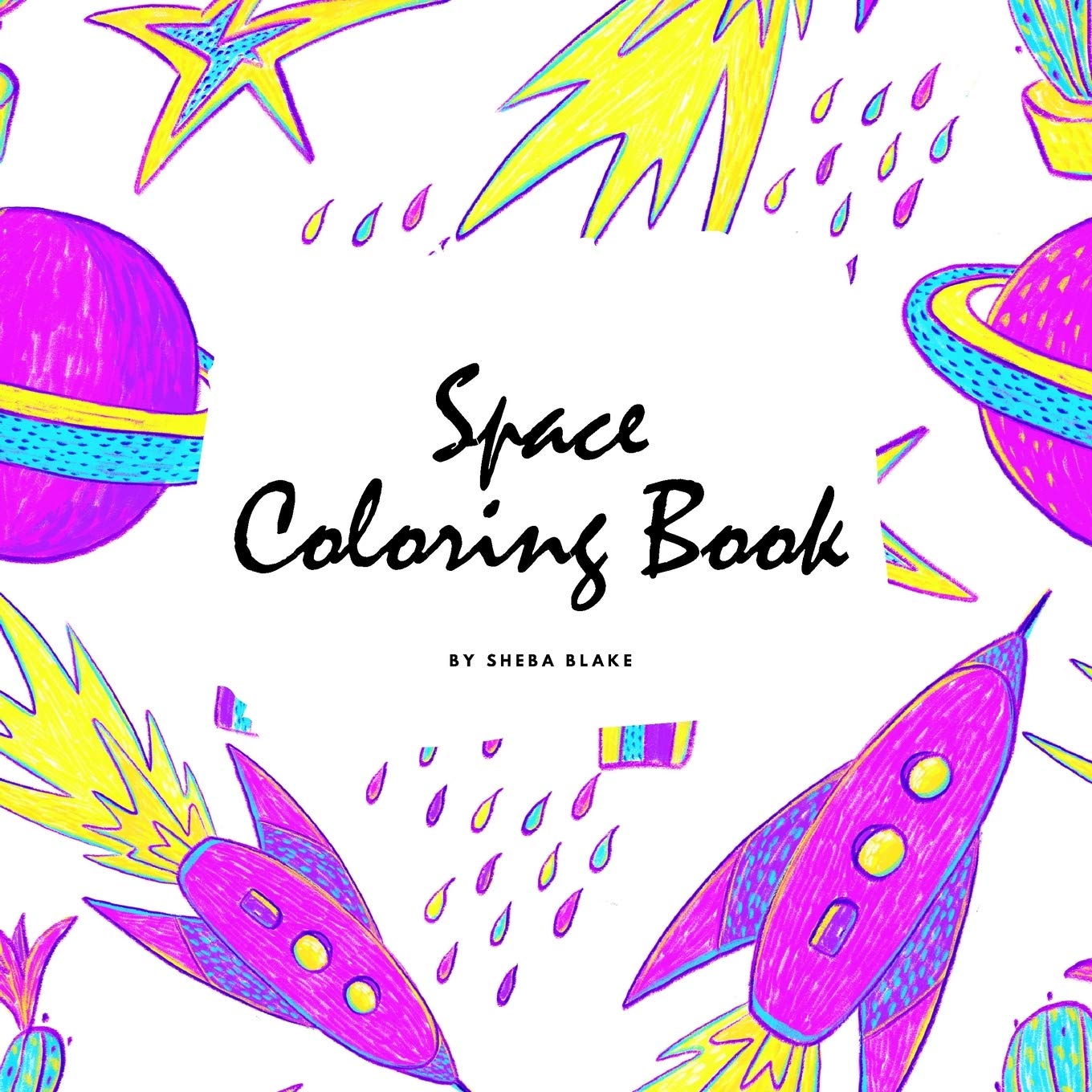 Space Coloring Book for Children (8.5x8.5 Coloring Book / Activity Book) Tiptoi & Games