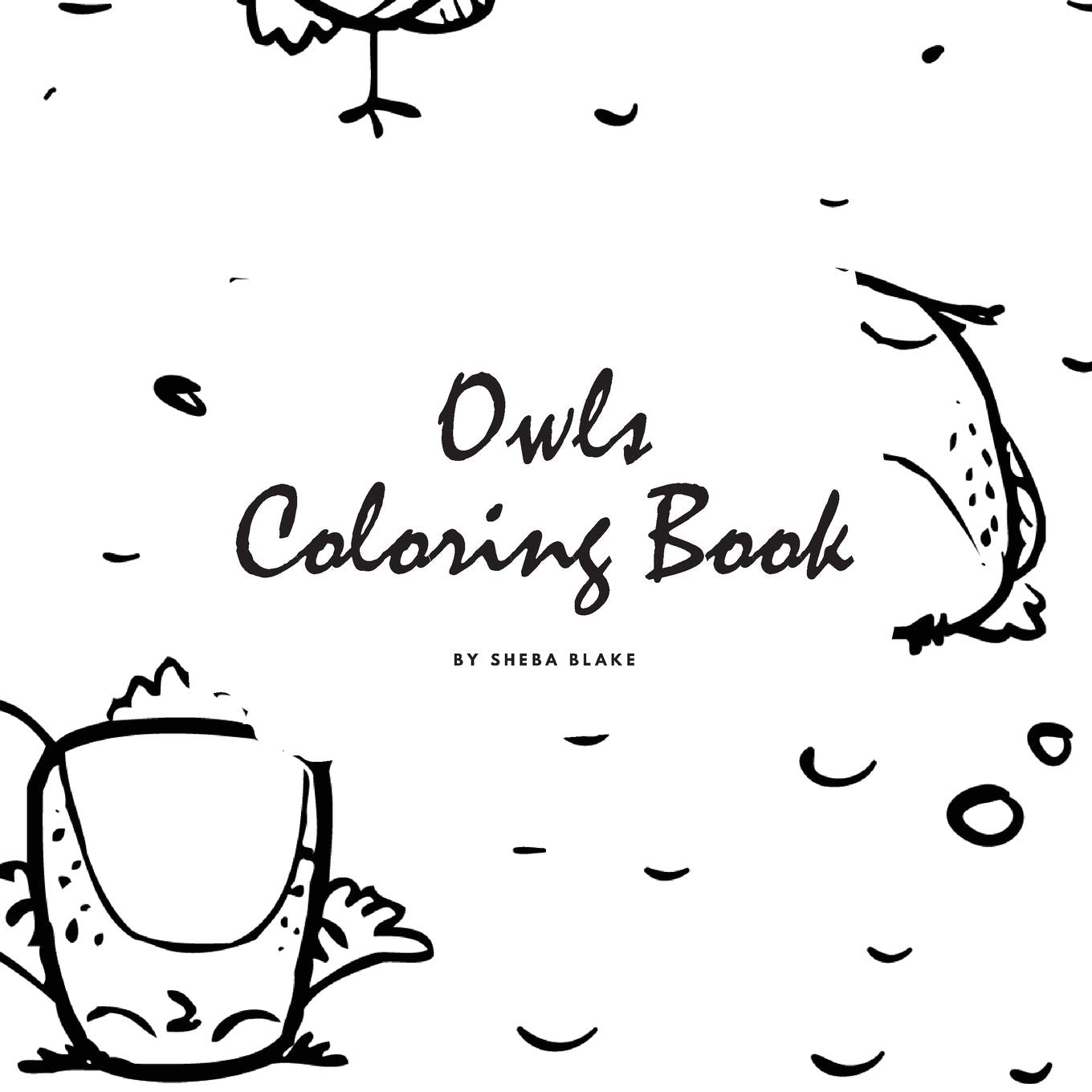 Hand-Drawn Owls Coloring Book for Teens and Young Adults (8.5x8.5 Coloring Book / Activity Book) Young adult books