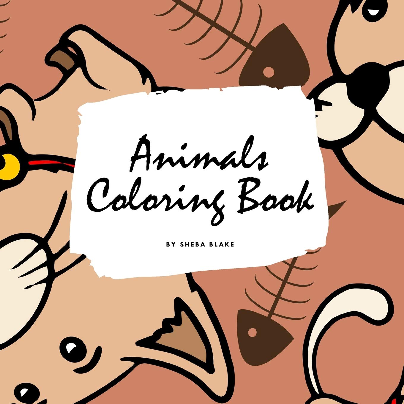Animals Coloring Book for Children (8.5x8.5 Coloring Book / Activity Book) Tiptoi & Games