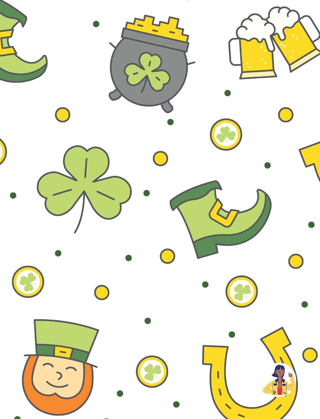 St. Patrick's Day Coloring Book for Children (8x10 Hardcover Coloring Book / Activity Book) Tiptoi & Games