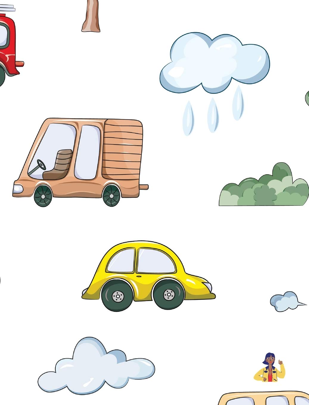 Cars Coloring Book for Children (8x10 Hardcover Coloring Book / Activity Book) Tiptoi & Games