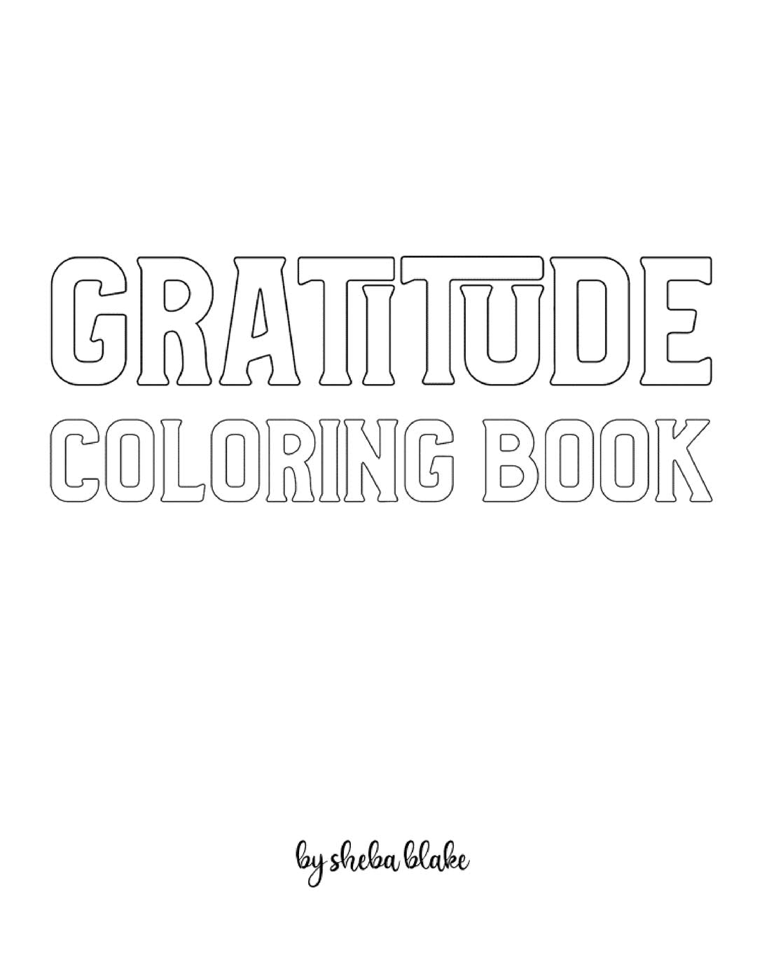 Gratitude Coloring Book for Adults - Create Your Own Doodle Cover (8x10 Softcover Personalized Coloring Book / Activity Book) Hobbies & Crafts