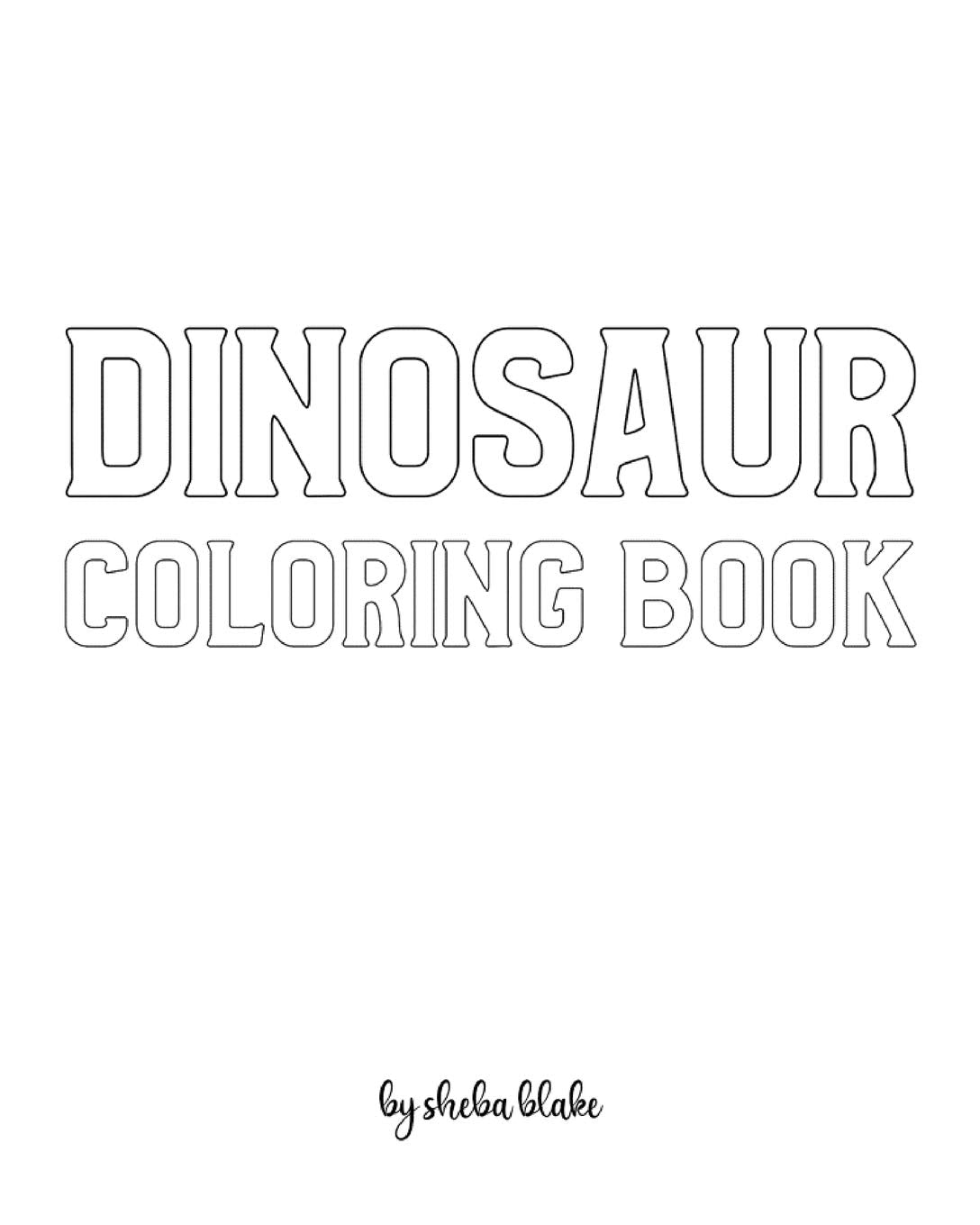 Dinosaur Coloring Book for Children - Create Your Own Doodle Cover (8x10 Softcover Personalized Coloring Book / Activity Book) Tiptoi & Games