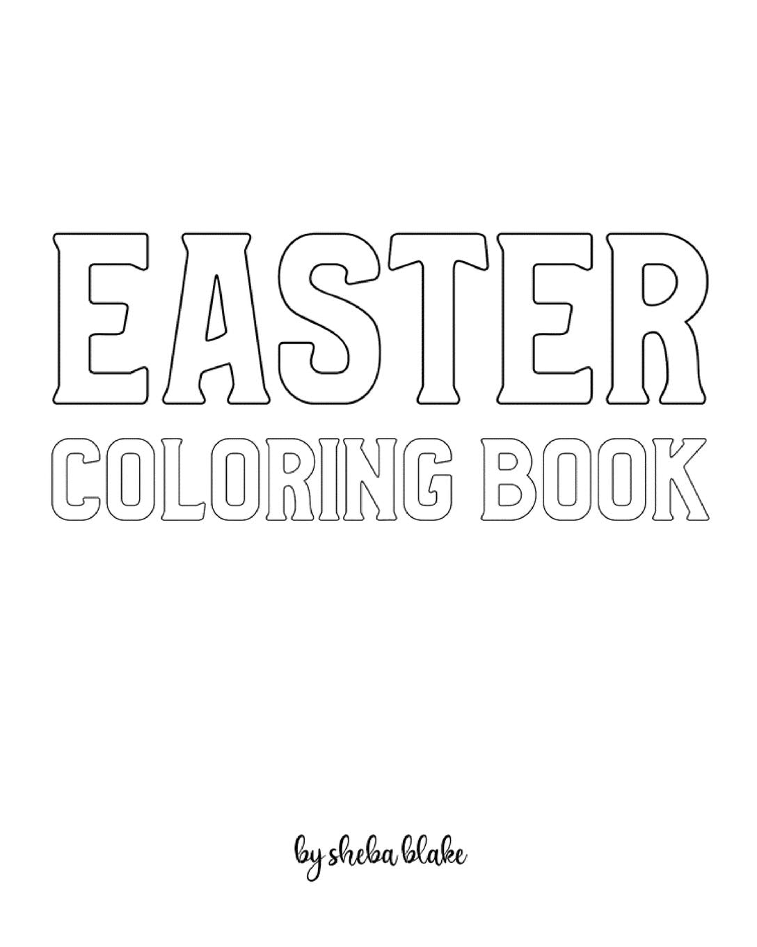 Easter Coloring Book for Children - Create Your Own Doodle Cover (8x10 Softcover Personalized Coloring Book / Activity Book) Tiptoi & Games