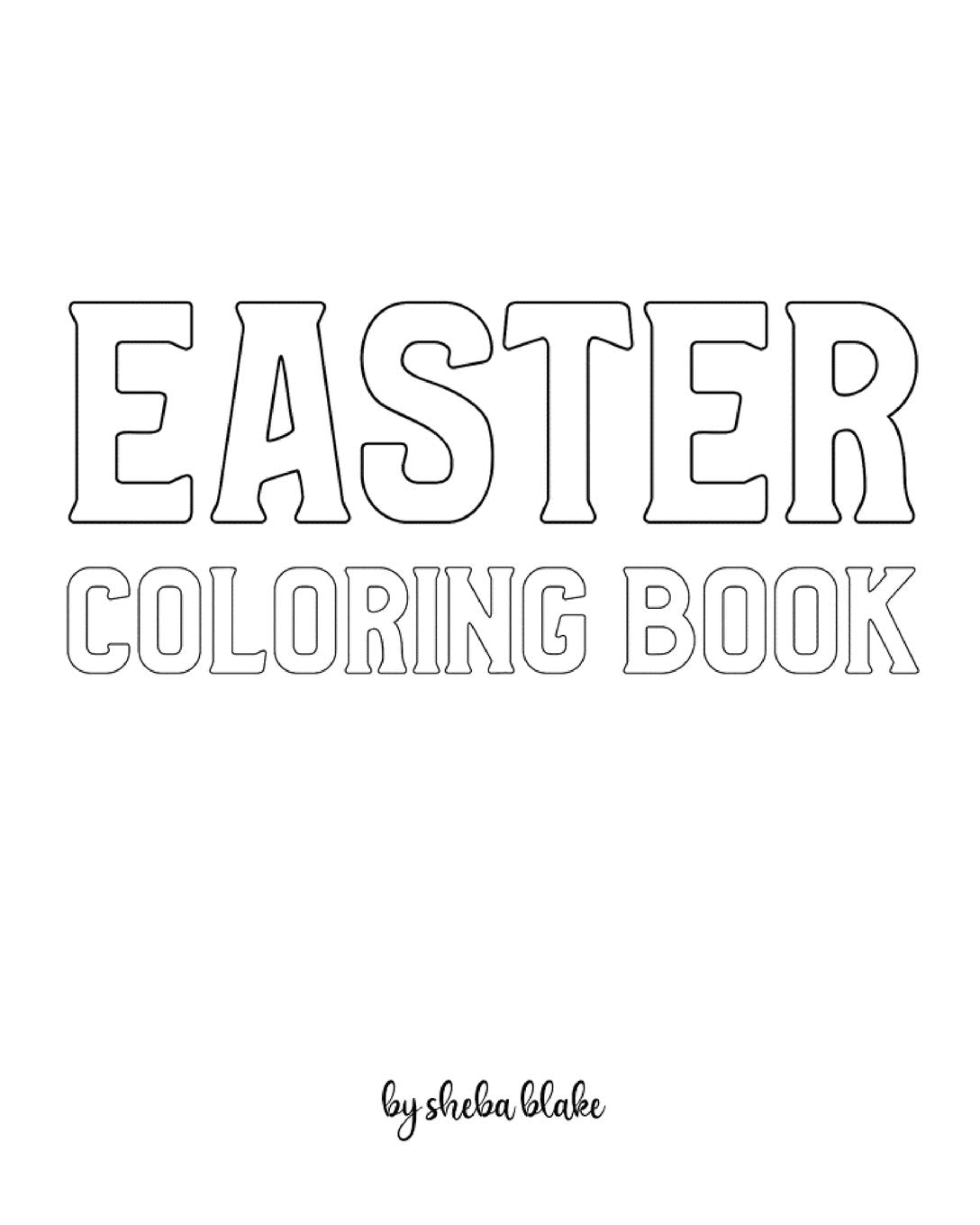 Easter Coloring Book for Children - Create Your Own Doodle Cover (8x10 Softcover Personalized Coloring Book / Activity Book) Tiptoi & Games