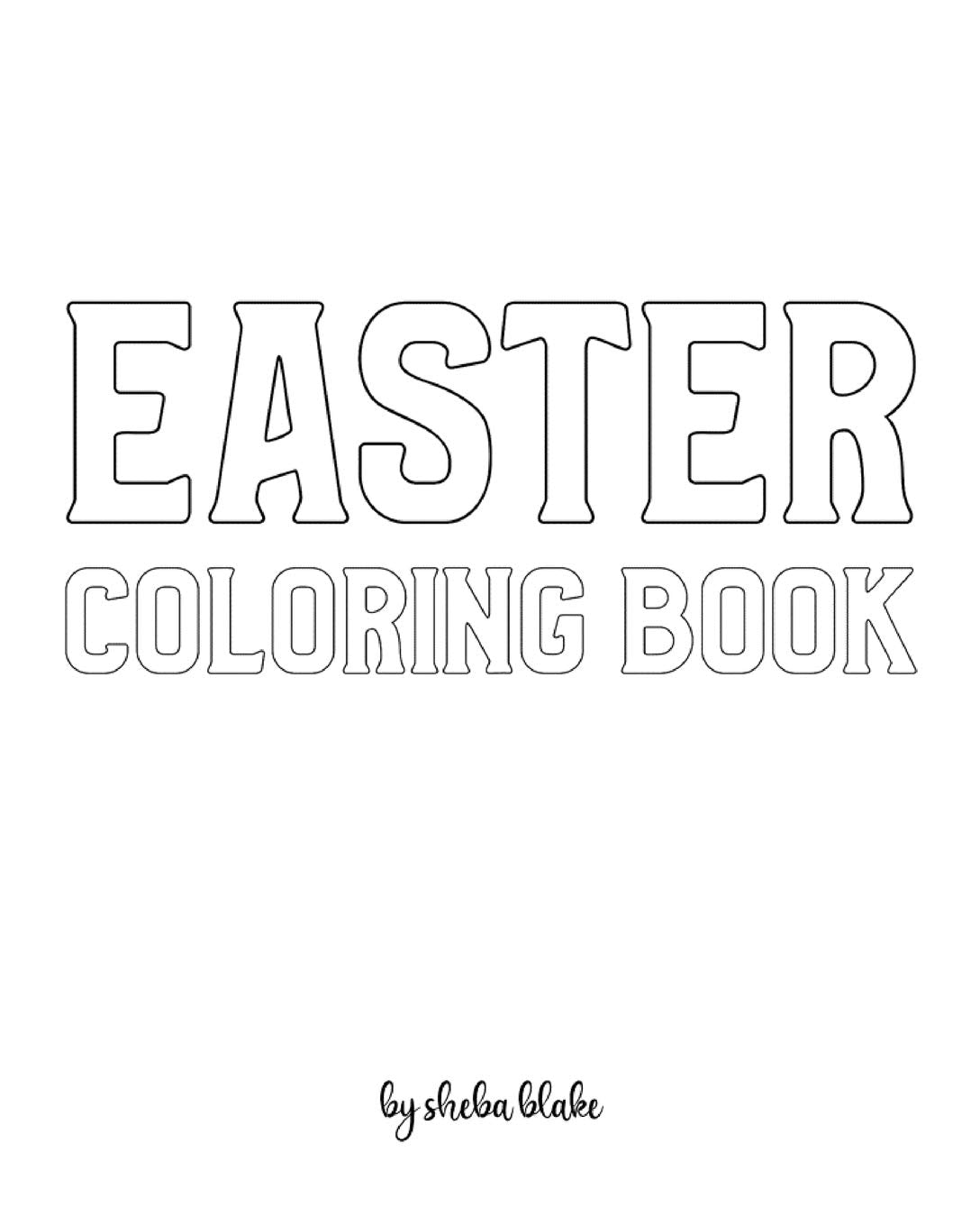 Easter Coloring Book for Children - Create Your Own Doodle Cover (8x10 Softcover Personalized Coloring Book / Activity Book) Tiptoi & Games