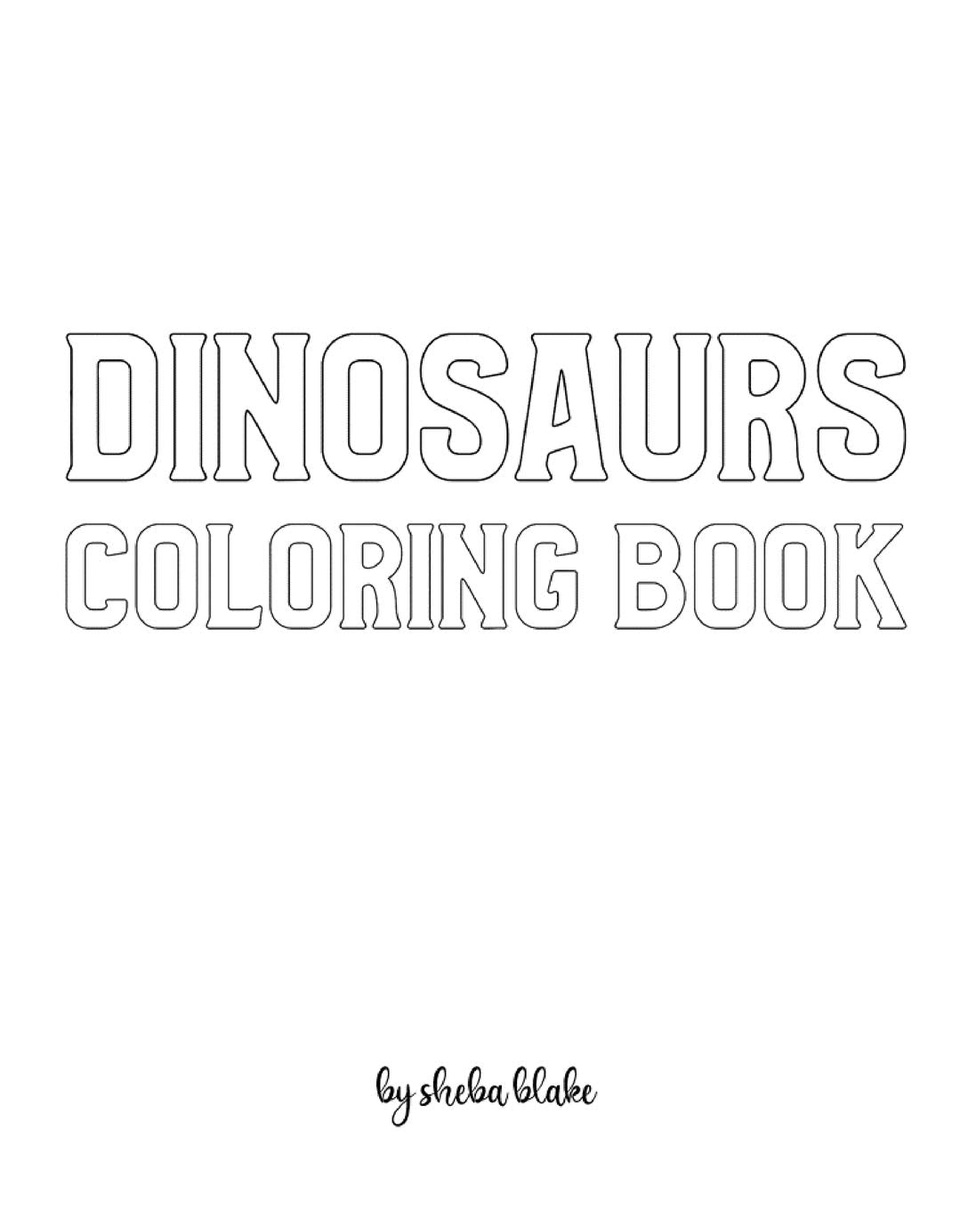 Dinosaurs with Scissor Skills Coloring Book for Children - Create Your Own Doodle Cover (8x10 Softcover Personalized Coloring Book / Activity Book) Tiptoi & Games