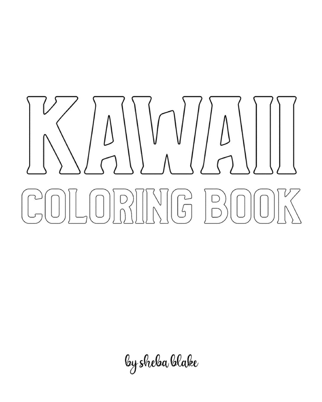 Kawaii Girls Coloring Book for Children - Create Your Own Doodle Cover (8x10 Softcover Personalized Coloring Book / Activity Book) Tiptoi & Games