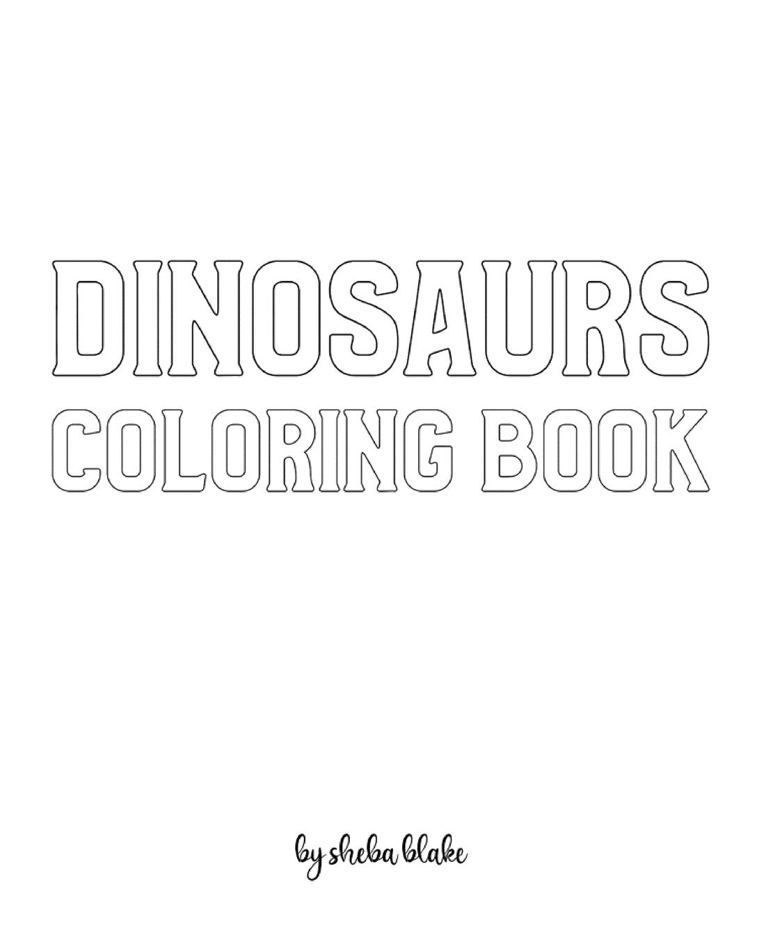 Dinosaurs with Scissor Skills Coloring Book for Children - Create Your Own Doodle Cover (8x10 Softcover Personalized Coloring Book / Activity Book) Tiptoi & Games