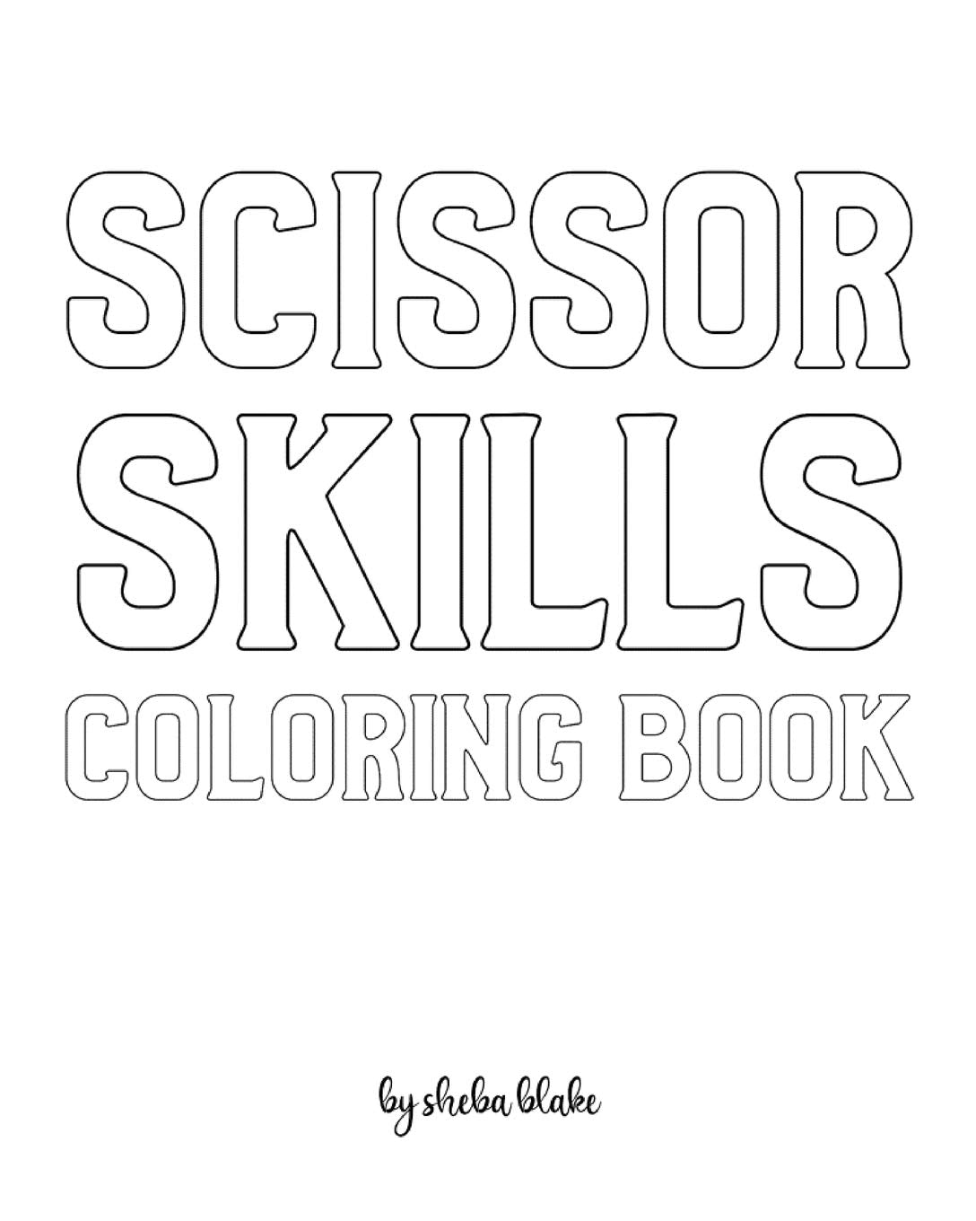 Scissor Skills Coloring Book for Children - Create Your Own Doodle Cover (8x10 Softcover Personalized Coloring Book / Activity Book) Tiptoi & Games
