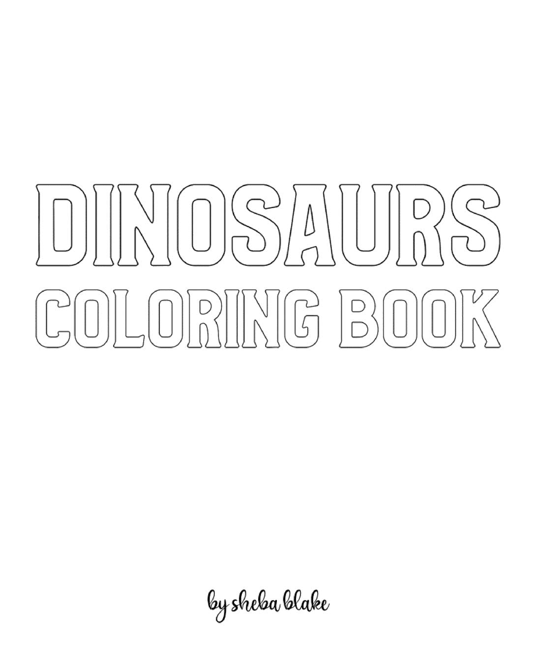 Dinosaurs with Scissor Skills Coloring Book for Children - Create Your Own Doodle Cover (8x10 Softcover Personalized Coloring Book / Activity Book) Tiptoi & Games