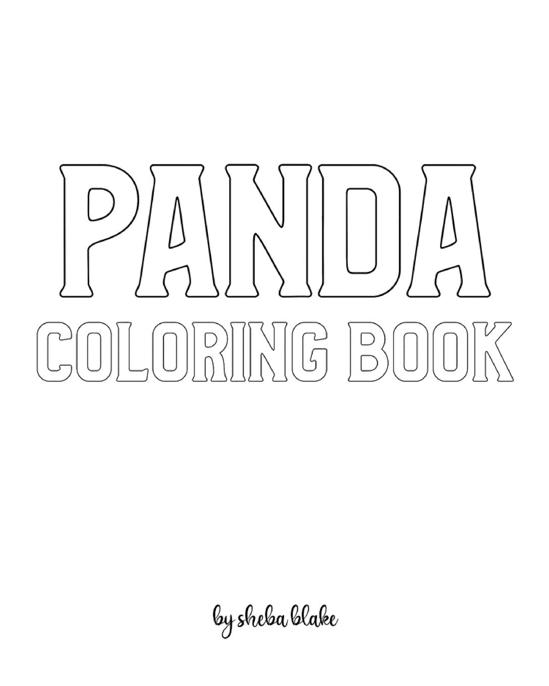 Panda Coloring Book for Children - Create Your Own Doodle Cover (8x10 Softcover Personalized Coloring Book / Activity Book) Tiptoi & Games