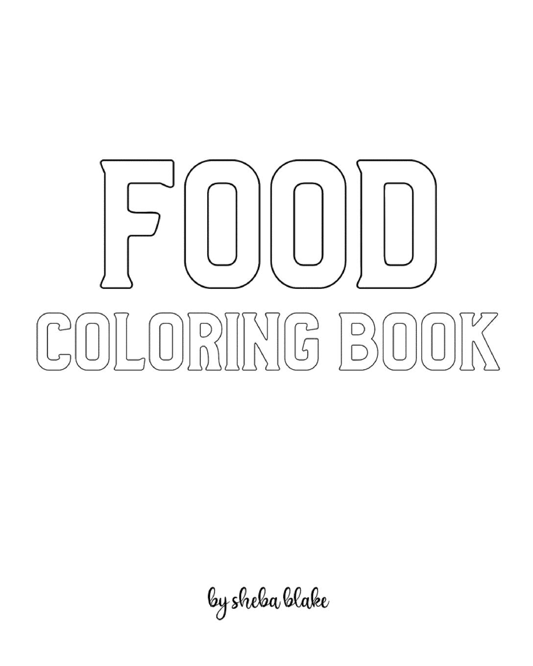 Food Coloring Book for Children - Create Your Own Doodle Cover (8x10 Softcover Personalized Coloring Book / Activity Book) Tiptoi & Games