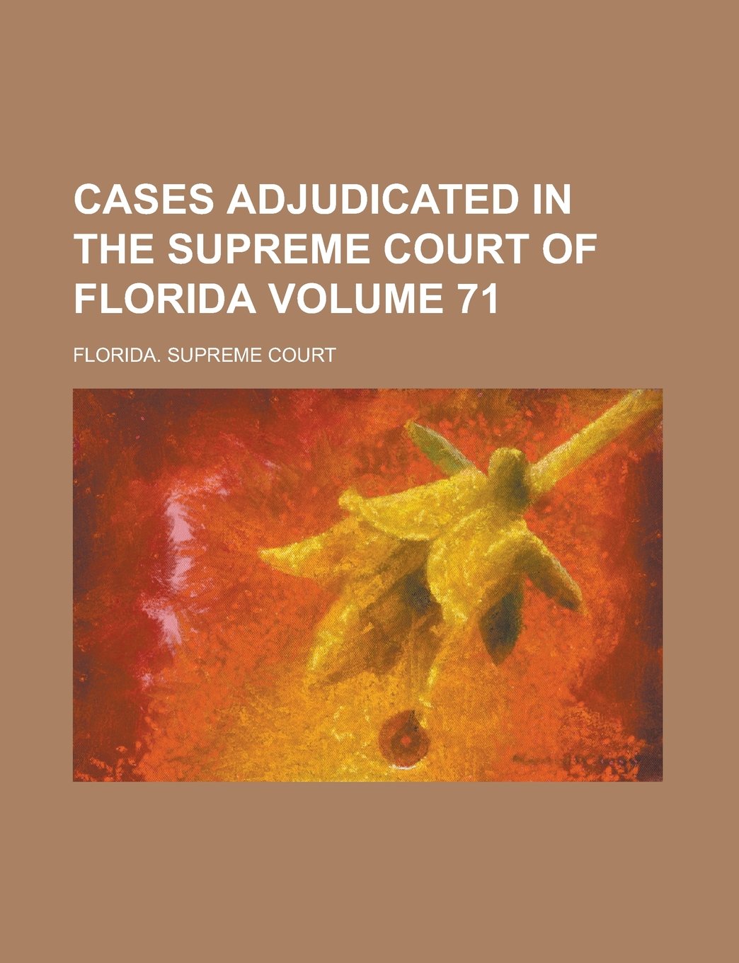Cases Adjudicated in the Supreme Court of Florida Volume 71 Books