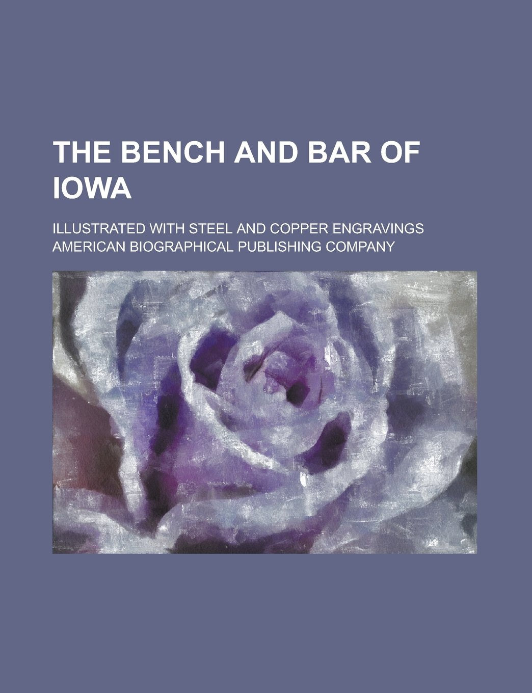 The Bench and Bar of Iowa; Illustrated with Steel and Copper Engravings Books