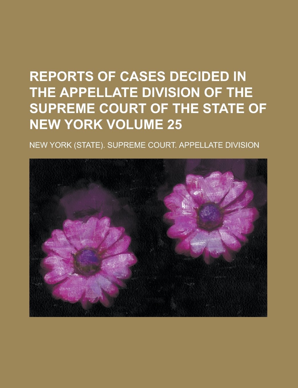 Reports of Cases Decided in the Appellate Division of the Supreme Court of the State of New York Volume 25 Books