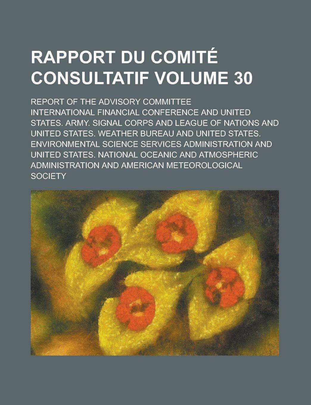 Rapport du Comité consultatif; Report of the Advisory committee Volume 30 Books