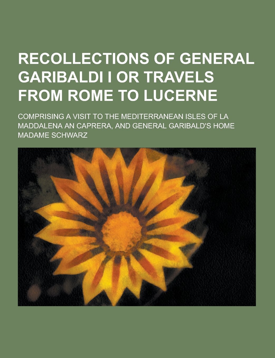Recollections of General Garibaldi I or Travels from Rome to Lucerne; Comprising a Visit to the Mediterranean Isles of La Maddalena an Caprera, and GE Politics & History