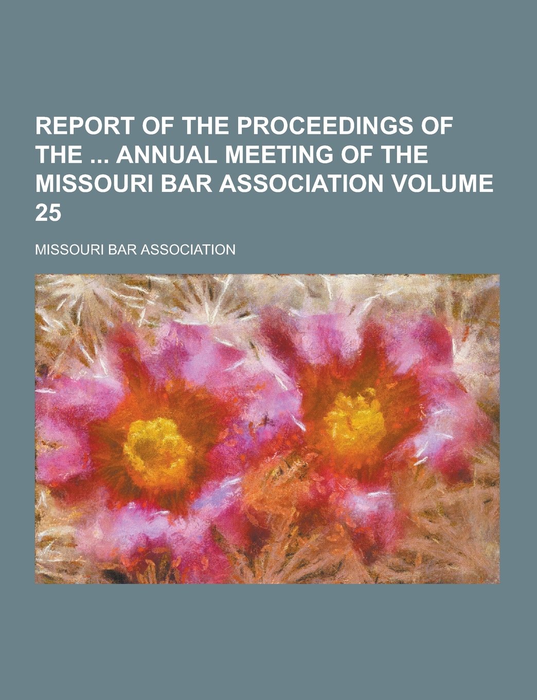 Report of the Proceedings of the Annual Meeting of the Missouri Bar Association Volume 25 Books