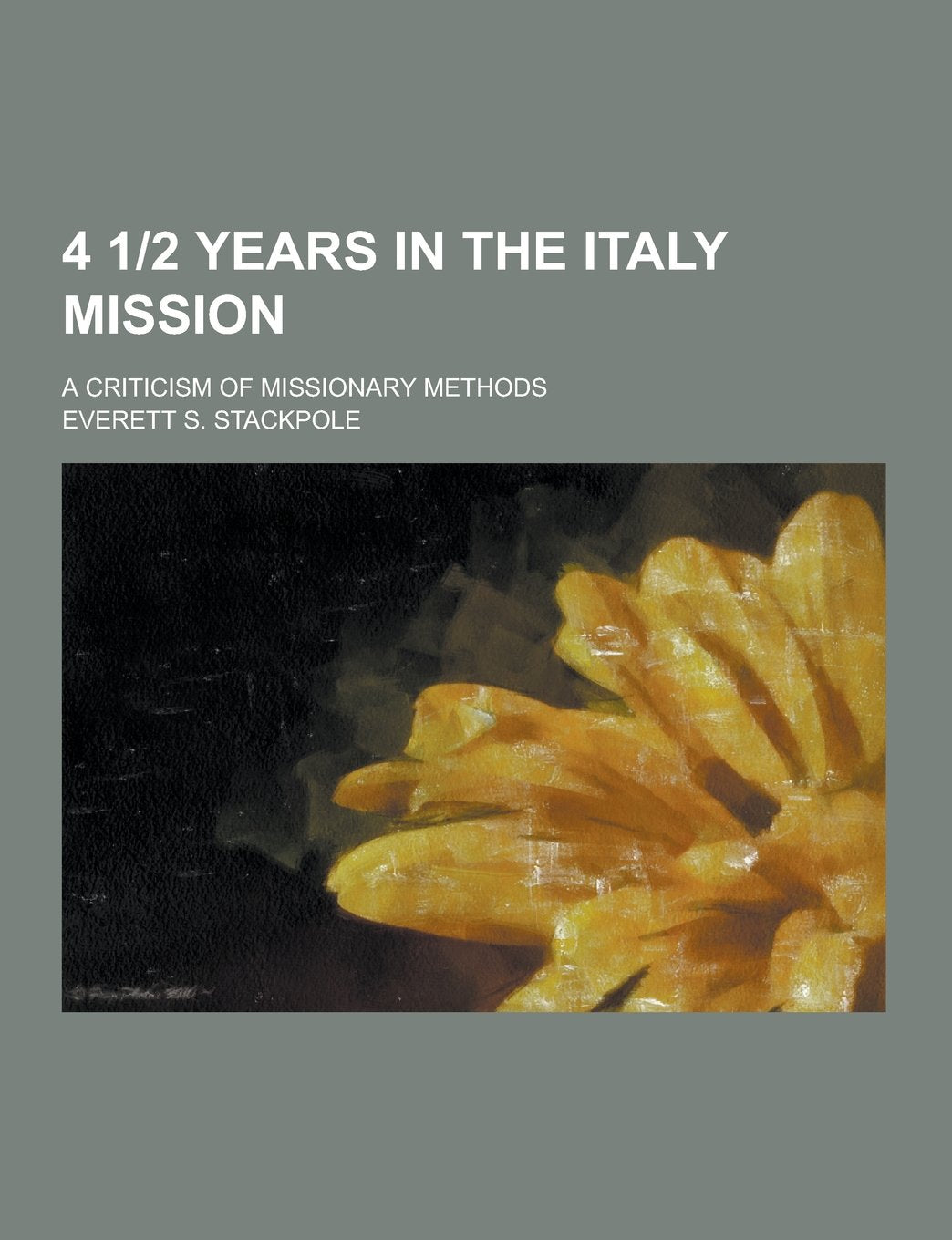 4 1-2 Years in the Italy Mission; A Criticism of Missionary Methods Books