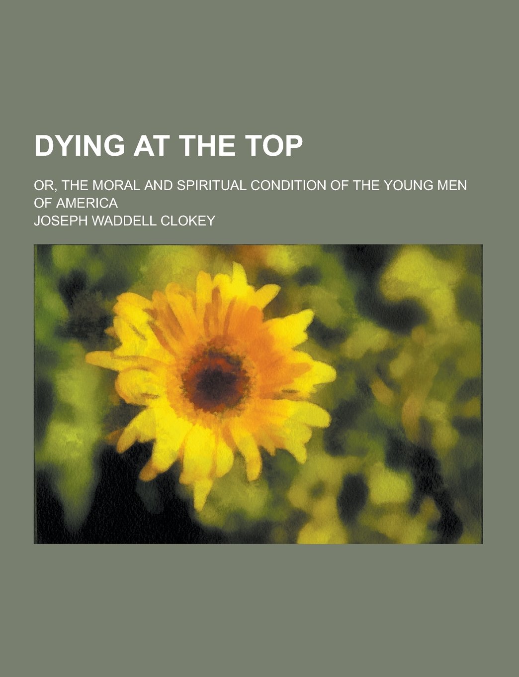 Dying at the Top; Or, the Moral and Spiritual Condition of the Young Men of America Books