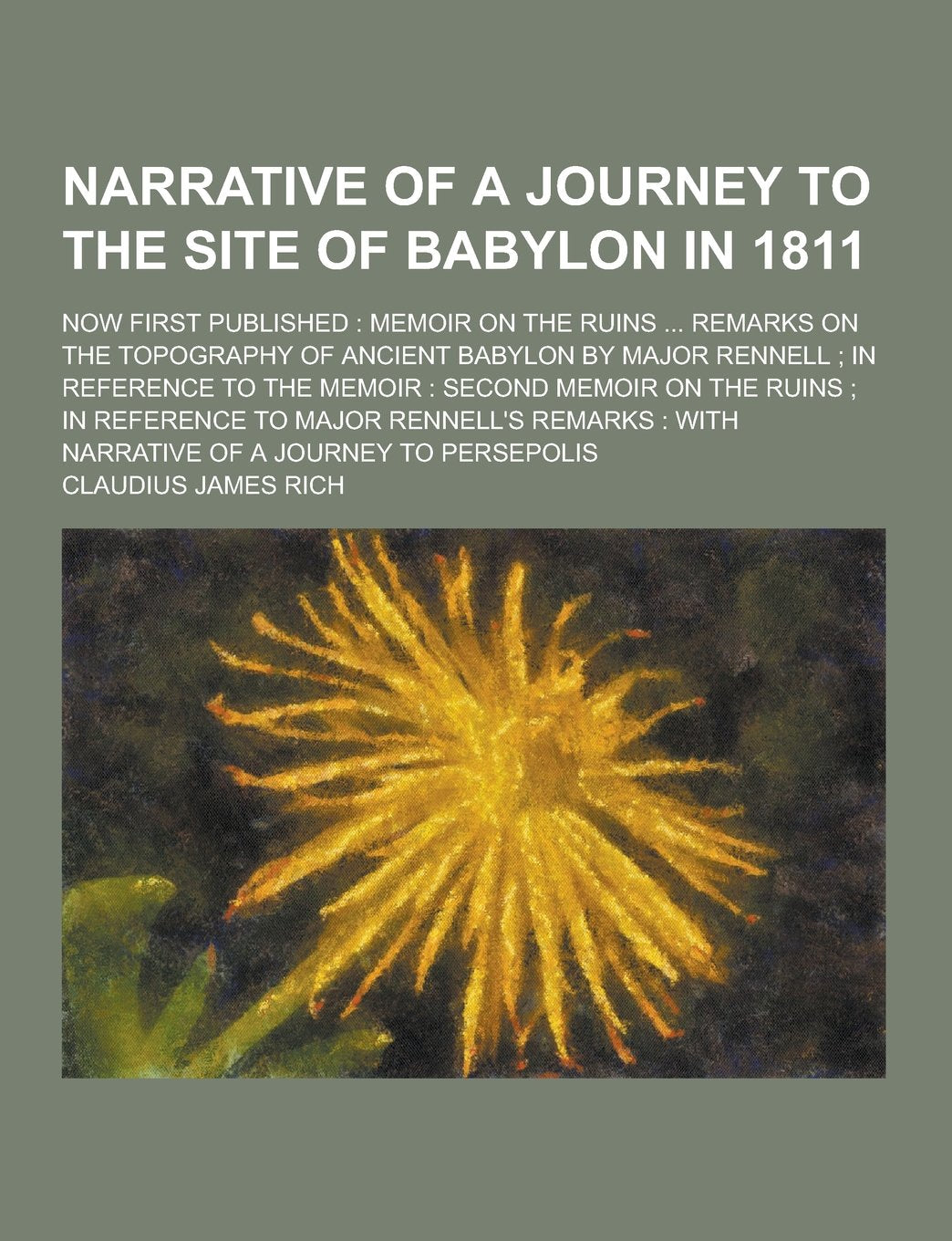 Narrative of a Journey to the Site of Babylon in 1811; Now First Published: Memoir on the Ruins ... Remarks on the Topography of Ancient Babylon by Ma Books