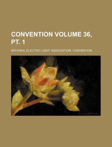 Product Image: Convention Volume 36, PT. 1