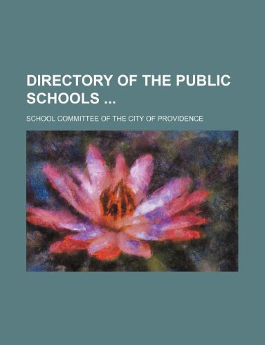 Directory of the Public Schools Books