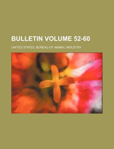 Bulletin Volume 52-60 Books