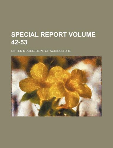 Special Report Volume 42-53 Books