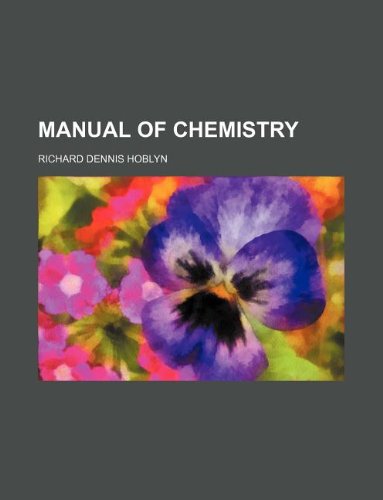 Manual of Chemistry Books