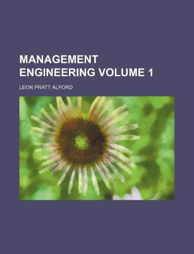 Management Engineering Volume 1 Books
