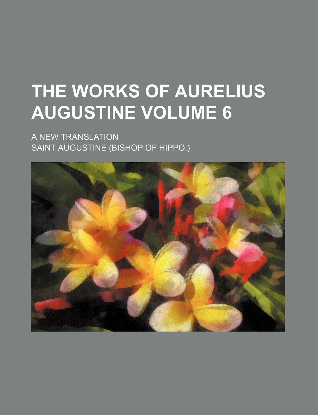 The Works of Aurelius Augustine Volume 6; A New Translation Books