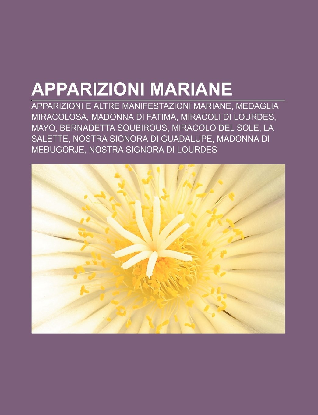 Apparizioni Mariane: Apparizioni E Altre Manifestazioni Mariane, Medaglia Miracolosa, Madonna Di Fatima, Miracoli Di Lourdes, Mayo book