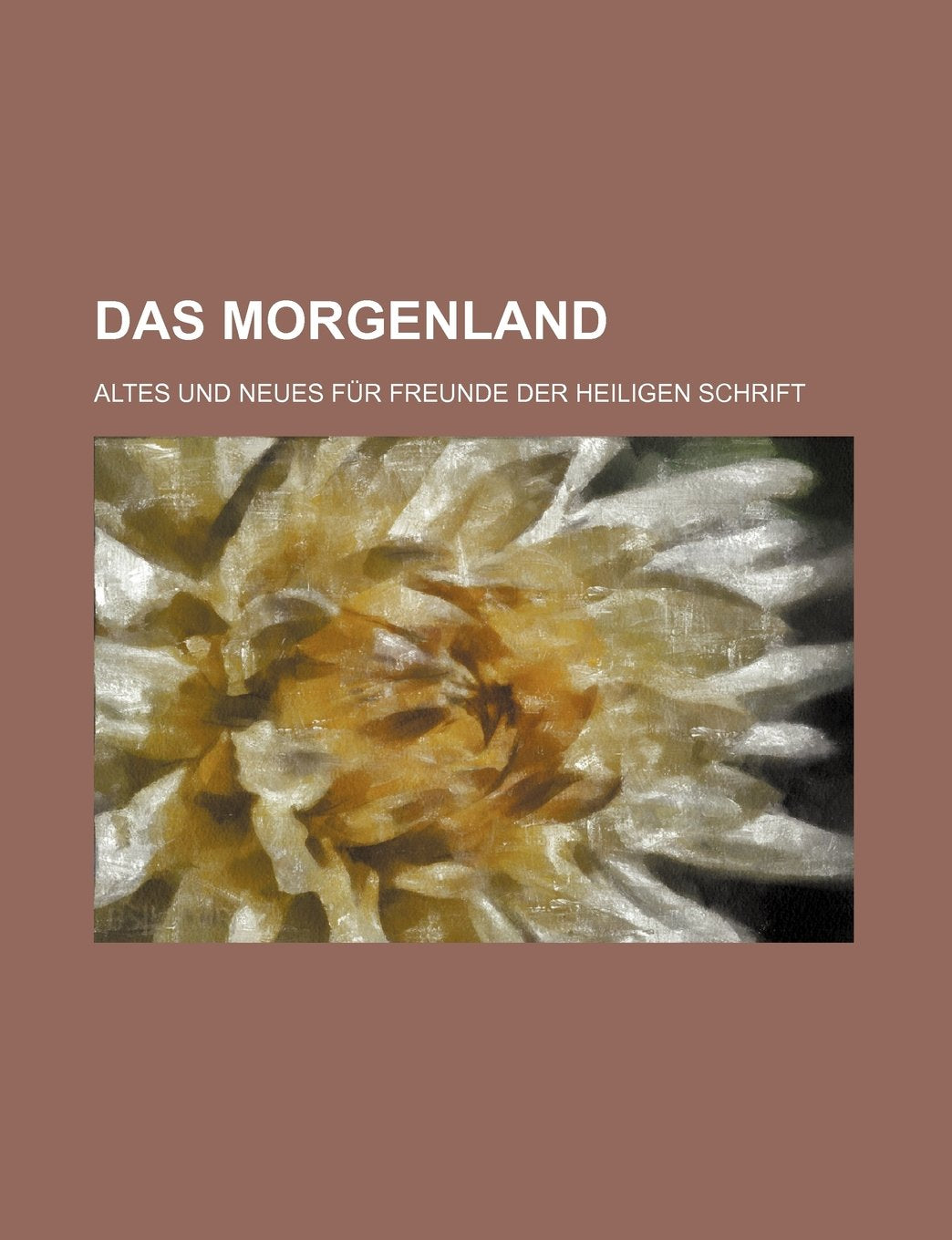 Das Morgenland (5); Altes Und Neues Fur Freunde Der Heiligen Schrift Books