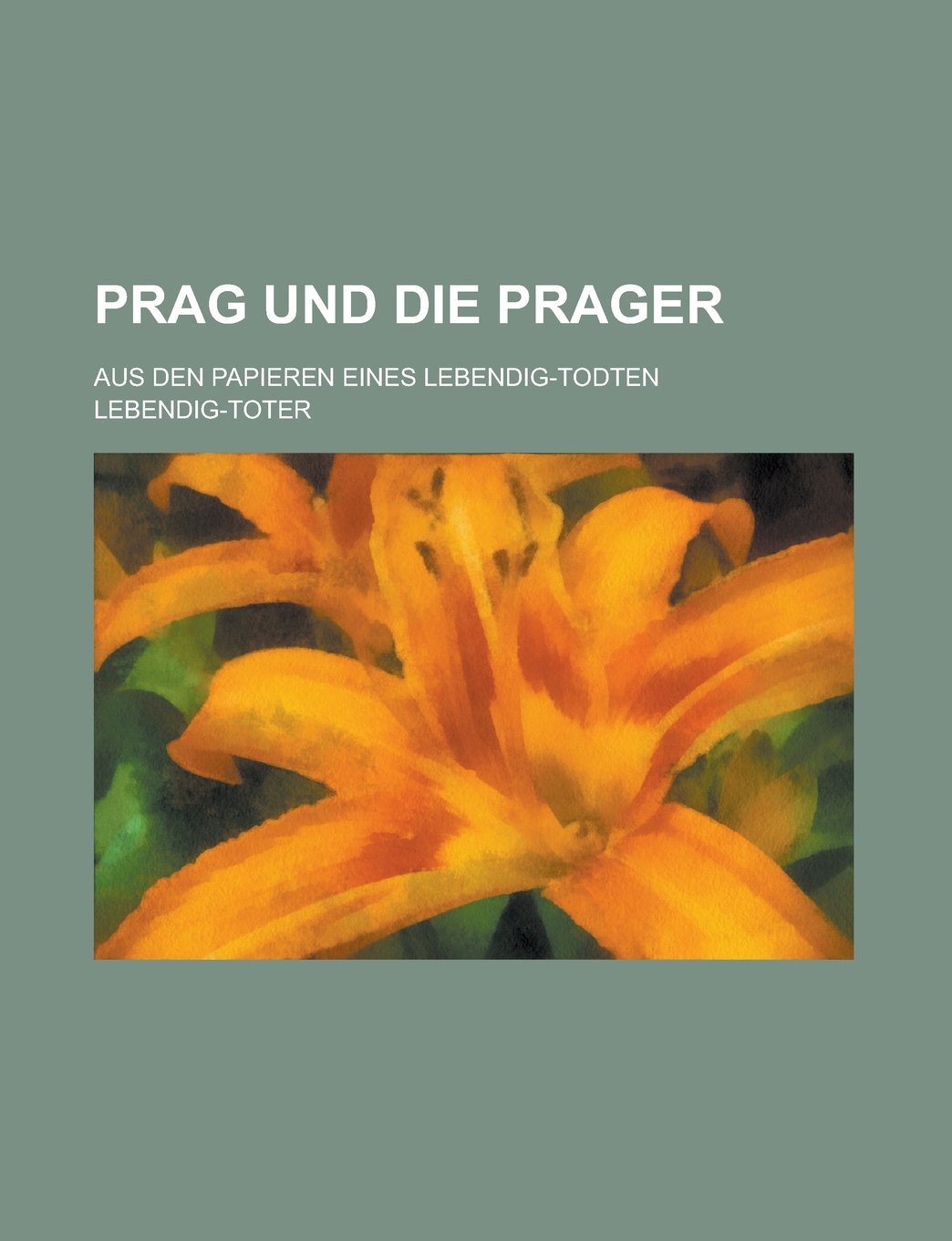 Prag Und Die Prager; Aus Den Papieren Eines Lebendig-Todten Books