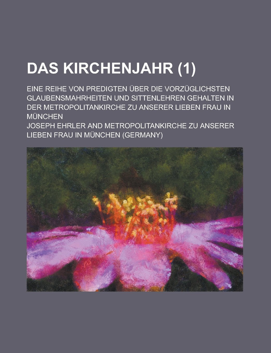 Das Kirchenjahr (1); Eine Reihe Von Predigten Uber Die Vorzuglichsten Glaubensmahrheiten Und Sittenlehren Gehalten in Der Metropolitankirche Zu Anserer Lieben Frau in Munchen Books