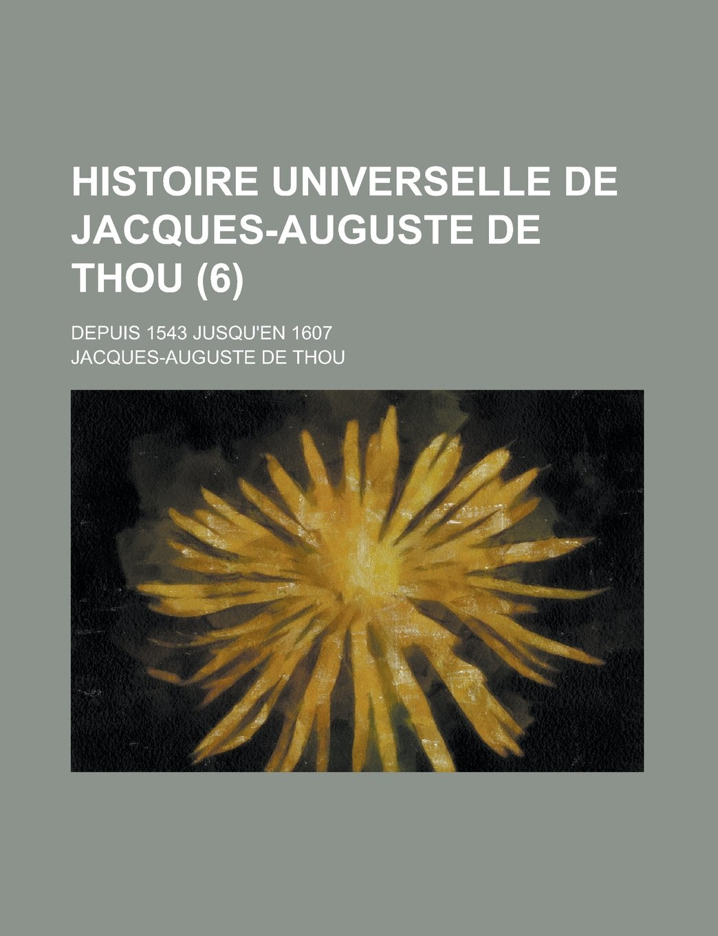 Histoire Universelle de Jacques-Auguste de Thou (6); Depuis 1543 Jusqu'en 1607 Books