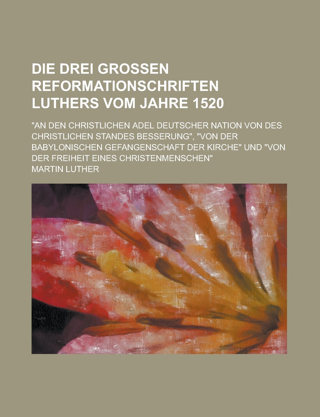 Die Drei Grossen Reformationschriften Luthers Vom Jahre 1520 Books